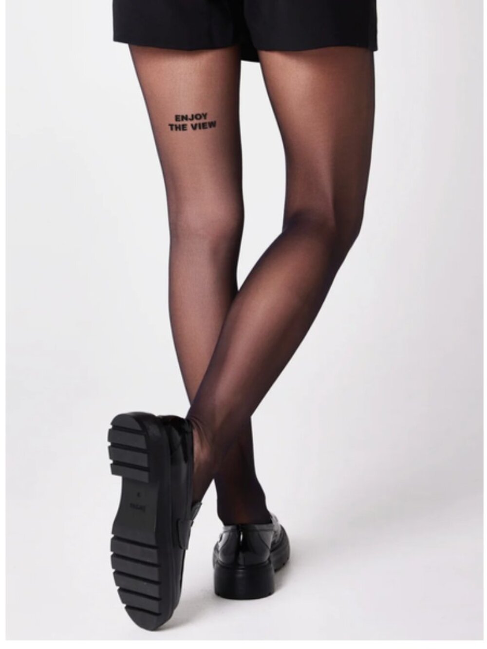 Saint Sass Statement tights: Enjoy The View